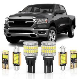 BMT xms LED Interior Light Kit Replacement for Dodge Ram 1500 2500 3500 2009-2018, 6000K Bright White + 921 922 LED Bulb for Backup Reverse light, 21 Pieces