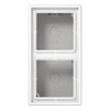 Jung LS58 2AWW Surface-Mounted Socket Cover with Frame for 2