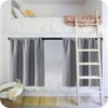 MRTREES Grey Waterproof Curtains for Bathroom Window, 2 Panels Small