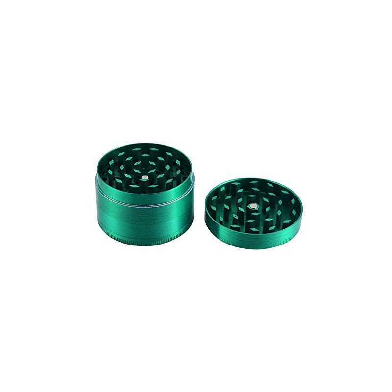 LIHAO 2" Grinder 4 Piezas Grinder Metálico con Rascador Polen