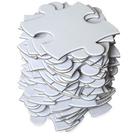 Large Blank Puzzle 33x23 inches, 117 Pieces - Ideal for Wedding Birthday Party and Special Events, DIY Painting, Art and Craft Projects, Guest Book Alternative