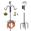 Upgraded Garden Hose Holder, Freestanding Water Hose Holder, Double Shepherds