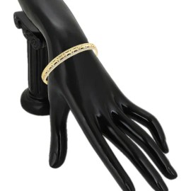 Brazalete Oro 14k Diamantada Precioso Regalo 5.4cm 1 Cm