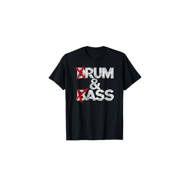 Drum And Bass Rum & Ass Vintage T-Shirt, black