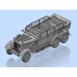 ICM 1/35 ドイツ軍 G4高官用乗用車 1939年 withフィギュア プラモデル 35531