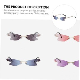 SHOWERORO Party Glasses Dragonfly Wings Photo Prop Comfortable for Boys and Girls Fashion Accessory