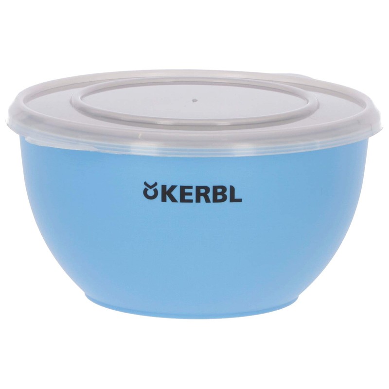 Kerbl Maxi-Pet 80528 Stainless Steel Bowl Set with Lid Blue