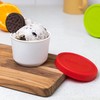 BALCI - 8oz Mini Ice Cream Containers with Silicone Lids