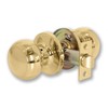 XFORT Bello Passage Knob Set Polished Brass, Door Knob for