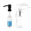 Built in Sink Soap Dispenser Matte Black, ABS Pump Head,