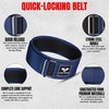 LUXE-TOUCH Weightlifting Belt with Quick-Release Lock, Cross Work out, Bodybuilding,