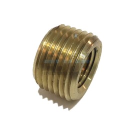 EDGE INDUSTRIAL Brass REDUCING FACE Bushing 1/2" Male NPT X 1/4" Female NPT Fuel / AIR/ Water / Oil/ Gas WOG (Qty 05)