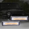 YnGia 2PCS COB LED Grille Light Daytime Running Light, Amber