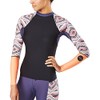 Dakine Damen Lycra kurz Flow Print Snug Fit Rash Guard