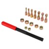 15pcs Metric Thread Chaser Set Carbon Steel Rethreading Tap Die