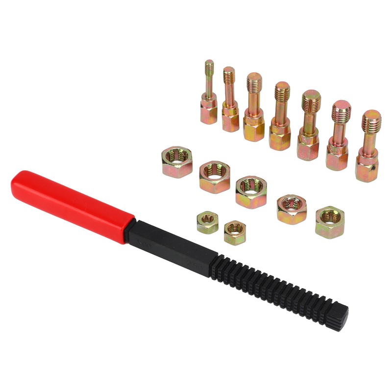 15pcs Metric Thread Chaser Set Carbon Steel Rethreading Tap Die