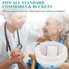Commode Liners with Absorbent Pads for Bedside Commode, 100 Commode