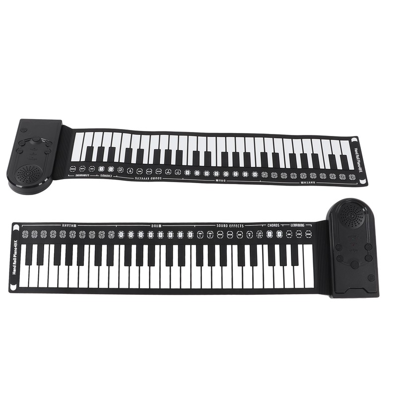 Hand Roll Piano 49 Key Portable Foldable Electric Keyboard Piano