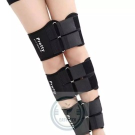 Hae Shin 해신잡화점 블랙 3단 다리보정벨트 XL X자다리교정 HaeShin Shoe Store Black 3-Step Leg Correction Belt XL X-Shaped Leg Corrector