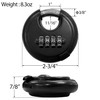 Socpuro 2Pack Combination Lock, 4 Digit Disc Padlock with Hardened