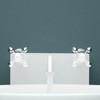 VOSAREA Acrylic Sink Splash Guard, Freestanding Kitchen Splash Panel Barrier