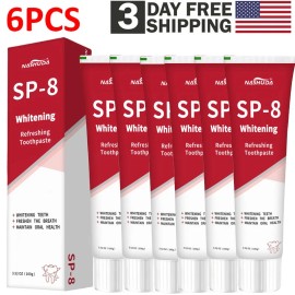 SP-8 Probiotic Whitening Toothpaste & Brighten & Oral Health Cleaning 6-Pack