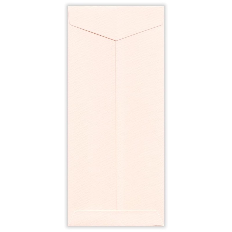 Nubby Paper Note Envelopes, Pale Peach | Pink, Pack of