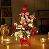 Mini Christmas Tree Decoration with Light Artificial Christmas Trees Decorated
