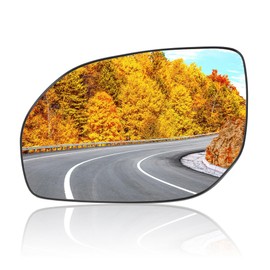VISMIRROR Car Rearview Left Driver Side Mirror Glass Replacement W/Backing Plate Heated White Glass for Hyundai Santa Fe 2013-2016 Car Replace Front
