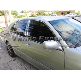 Made in USA - Trims Express fit:2001-2006 Lexus LS 430 LS430 6Pc Chrome Pillar Post Stainless Trim Door