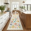 Bavni 2x10 Runner Rug, Long Foldable Floral Rugs for Hallways