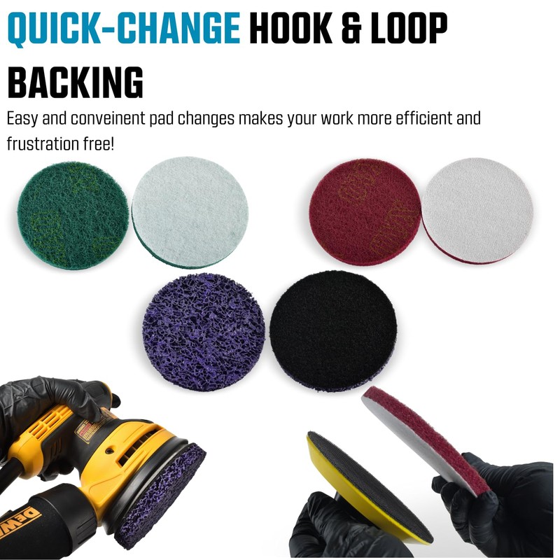 LINE10 Tools 5-Inch Metal Stripping Surface Condition Kit for Angle