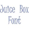 Threadart Machine Embroidery Design JuiceBox BX Font Alphabet Loaded on