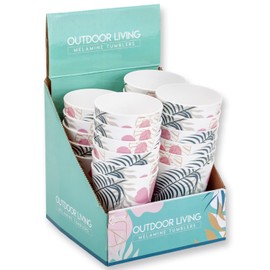 VFM - Tropical Melamine 325ml Tumbler - Outdoor Living - Pack of 6