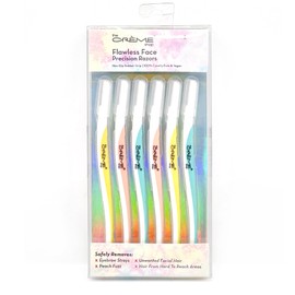 The Crème Shop Flawless Face Precision Razors, Dermaplaning Tool for Face, Face Razors for Women (Pack of 6)