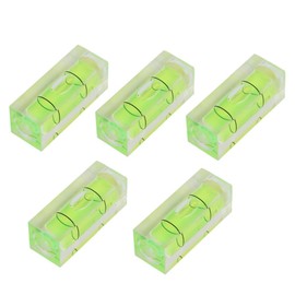 Uadme Mini Bubble Spirit Level, 5Pcs 15 * 15 * 40mm Square Small Bubbles Levels, String Line Spirit Level, Measuring Instruments Layout Tools