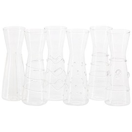 "Zalli" Assorted Glass Carafe (Set of 6)