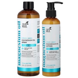 Magnesium Oil Spray & Lotion, 2 Piece Set