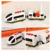 Remote Control Electric Train Toy Compatible with Wooden Track Car