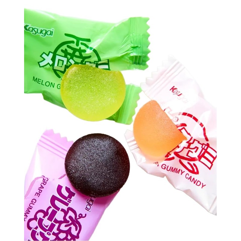 Kasugai Japanese Gummy Candy Variety Pack, 8 Flavors in Sprout