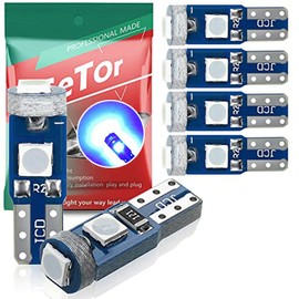 T5 LED Meter Sphere, Wedge Bulb, LED T5, 74, 73, 2723, 2721, W3W LED Bulb, Meter Sphere, Panel, Air Conditioner Sphere, T5 LED, Blue, 3030 Chip, 3 Rows, High Brightness, 12V Car, Motorcycle, T5 LED,
