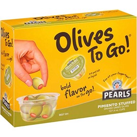 Pearls Olives Pimento Stuffed Manzanilla Cups 1.6 oz. Pack of 12 (8 count)