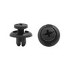 sourcing map 20 Pcs Black Car Bumper Door Panel Plastic