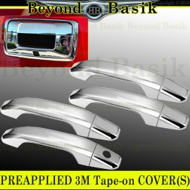 Torox 2014-2019 Chevy Silverado GMC Sierra Chrome 4 Door Handle COVERS+Tailgat
