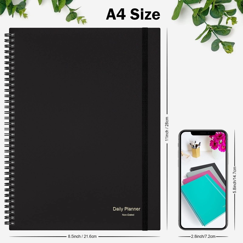 Asten Planner Undated, Asten Daily Planner Agenda with To Do