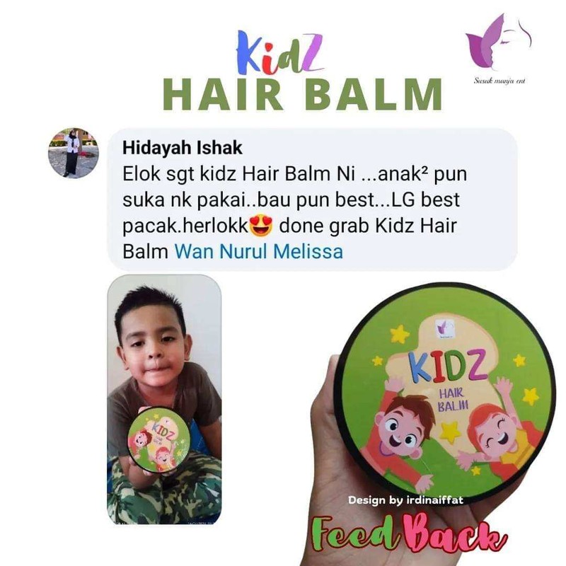 Kids Hair Balm for Boys - Minyak Rambut untuk Budak