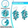 Pendientes de cristal, Acero inoxidable, estilo-8