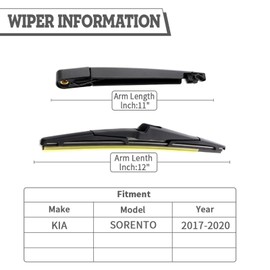 HODEE Rear Wiper Arm Blade Nut Set Replacement for KIA Sorento 2016-2020,Rear Wiper Cover Accessories Assembly, Wiper Cap Set for Back Windshield Window