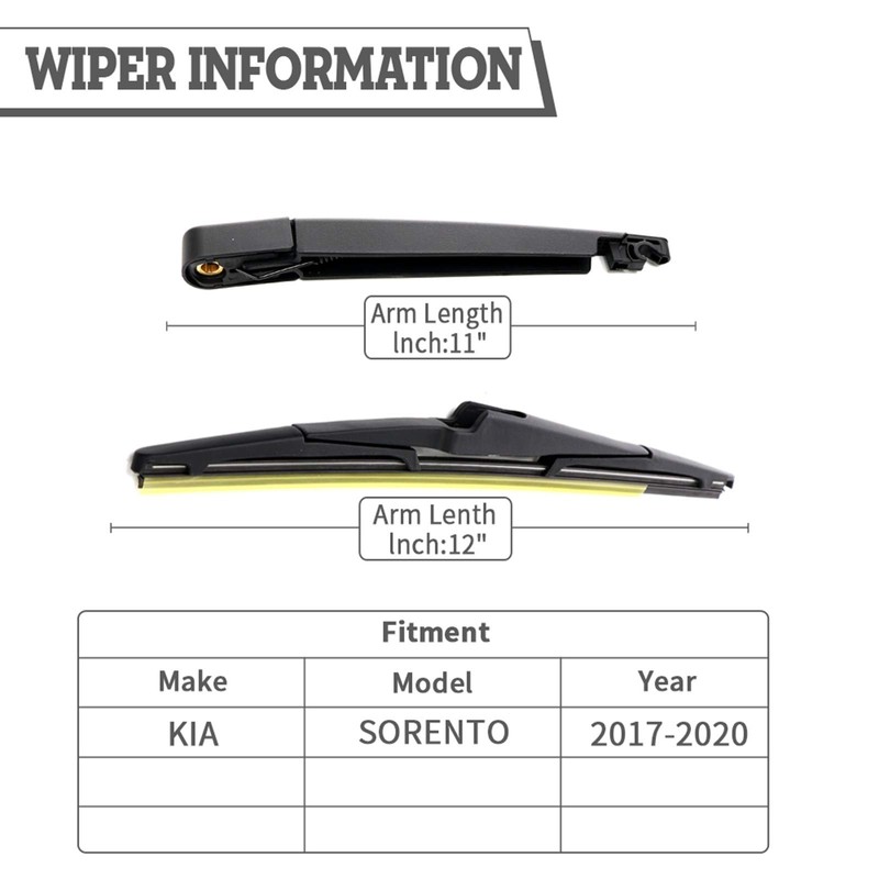 HODEE Rear Wiper Arm Blade Nut Set Replacement for KIA