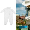 OnePiece Beekeeping Suit Protective Clothes with Dual Zippers Beekeeping Supplies
